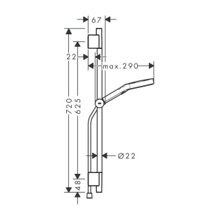 Душевой комплект Hansgrohe 28745140, шлифованная бронза