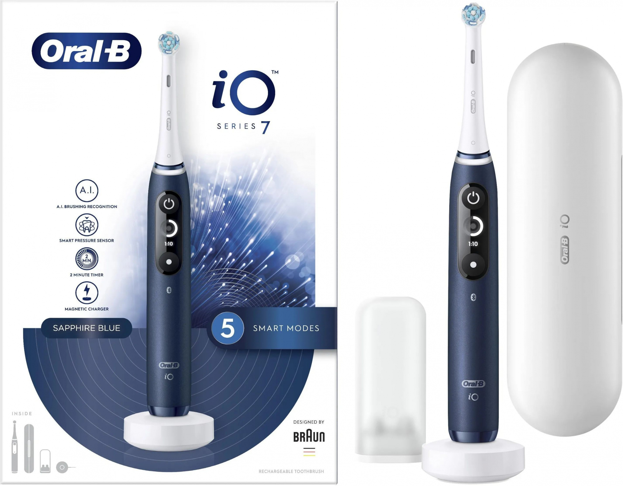 Электрическая зубная щетка Oral-B IO Series 7 Sapphire Blue