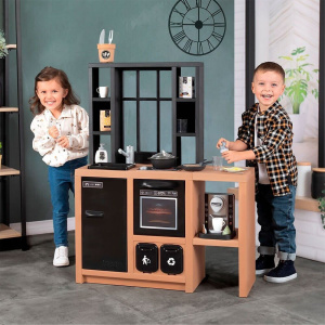 Кухня детская Smoby Tefal Loft 32 аксессуара(с посудой и техникой)