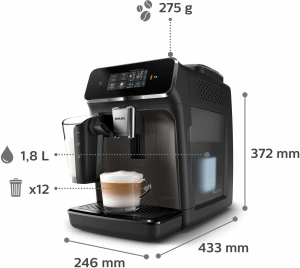 Автоматическая кофемашина Philips 2300 LatteGo EP2334/10 черный