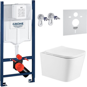 Скрытый комплект унитаза SET Grohe FRAME + чаша унитаза TORNADO ALBA IMPRESE
