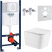 Скрытый комплект унитаза SET Grohe FRAME + чаша унитаза TORNADO ALBA IMPRESE