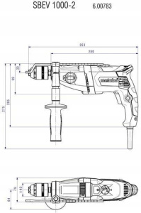 Перфоратор электрический Metabo SBEV 1000-2 600783500
