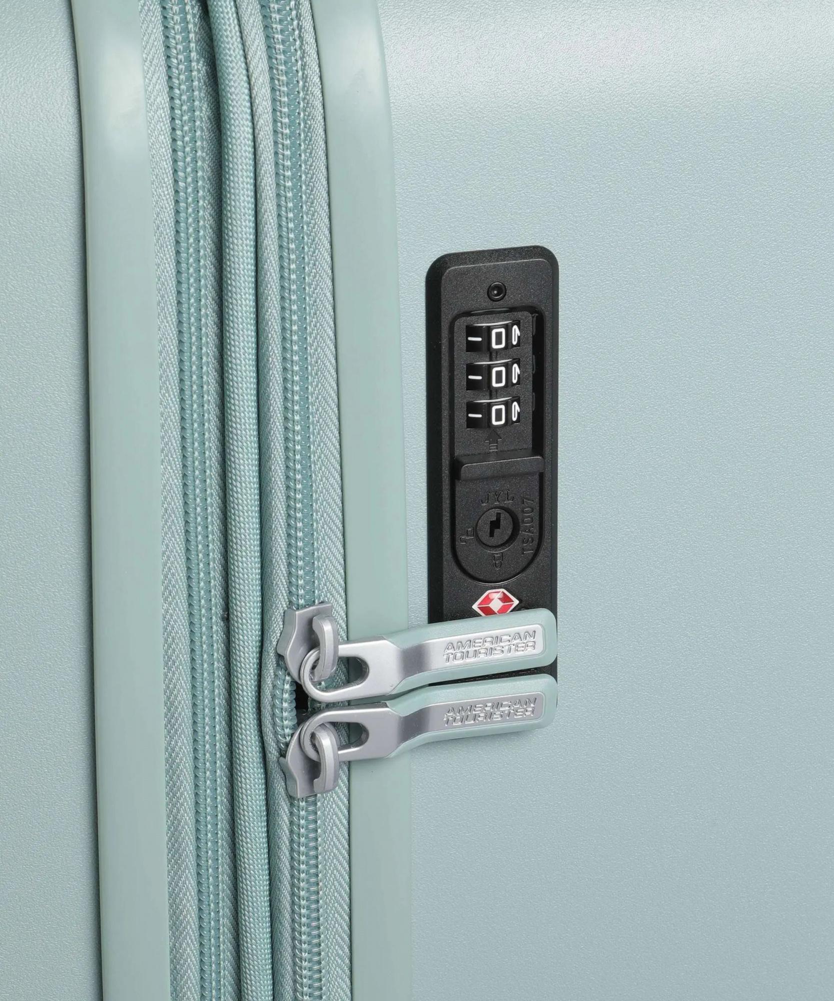American Tourister Dynabelt Чемодан серо-зелёный, 77 см