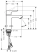 Смеситель для раковины Hansgrohe Metris E2 31084000, хром