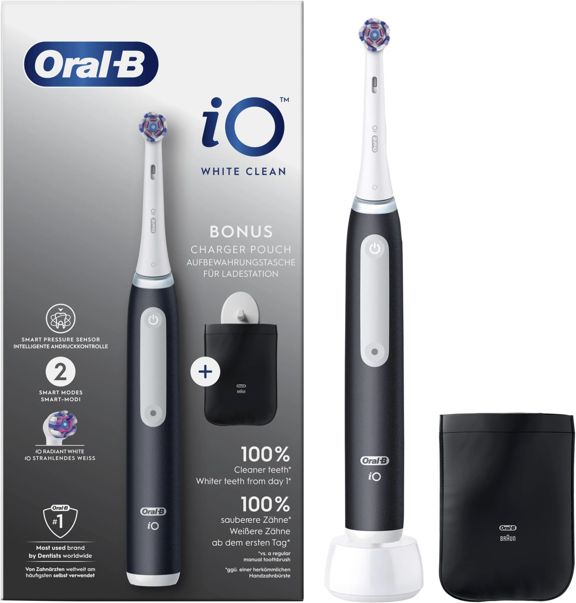 Электрическая зубная щётка Oral-B iO Series 3 White Clean, с зарядной станцией