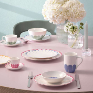 Набор посуды Villeroy & Boch Fleur 8 предметов розовый 10-4553-6000