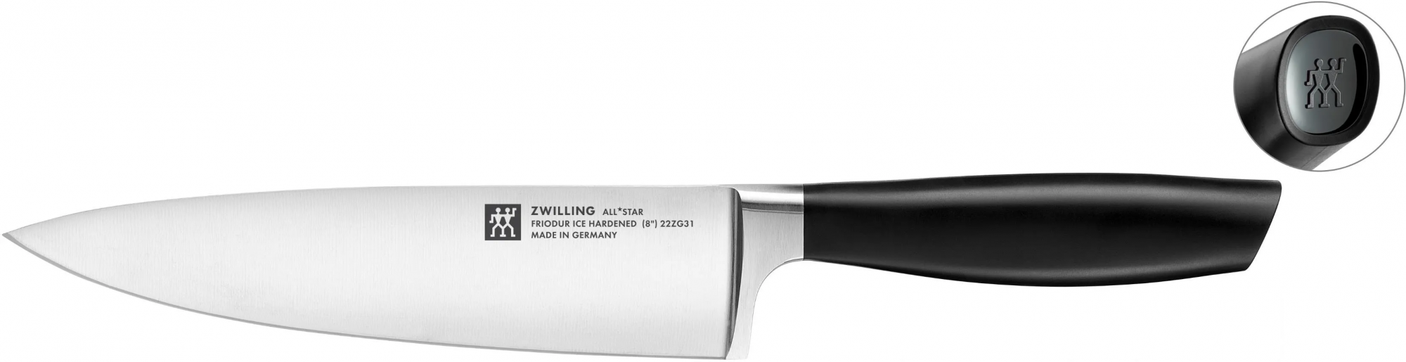 Набор 4 ножей Zwilling All Star в блоке, черный