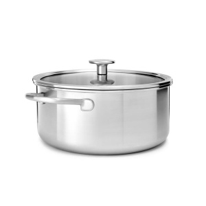 Стальная кастрюля KitchenAid объемом 4,9 л с крышкой (Cc003260001)