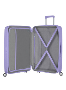 Чемодан American Tourister Soundbox, 77 см, увеличиваемый, Фиолетовый