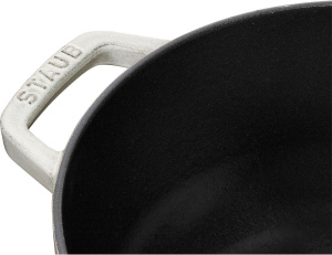 Чугунная кастрюля Staub Snowflake La Cocotte 3,6 л, белая 405065480