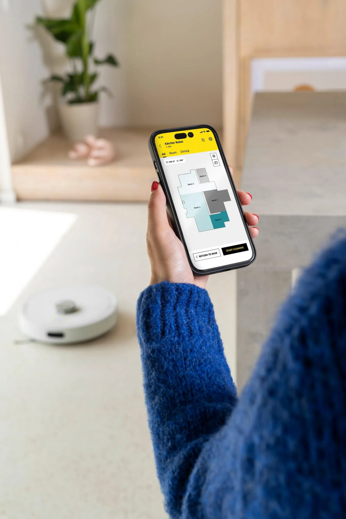 Робот-пылесос Karcher RVC 3 белый
