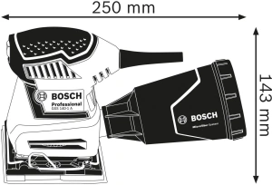 Вибрационная шлифовальная машина Bosch GSS 140-1 A Professional 06012A2100