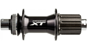 Втулка задняя Shimano XT M8010, 32 отв, 8/9/10/11 ск, Center Lock, под ось 12 мм, 142 мм. Черный
