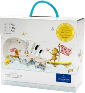 Набор детской посуды Villeroy & Boch Happy as a Bear 7 предметов 14-8664-8435