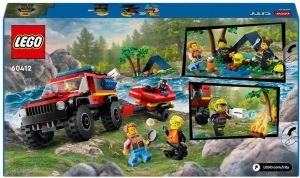 Конструктор LEGO City Вездеход пожарной службы со спасательной лодкой 60412