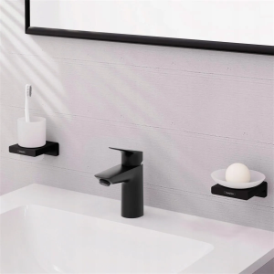 Смеситель Hansgrohe Logis 100 CoolStart 71103670, матовый черный