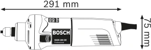 Прямая шлифовальная машина Bosch GGS 28 CE 0601220100