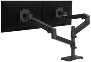 Кронштейн для двух мониторов Ergotron LX Pro Arm Dual Display Stacking, чёрный