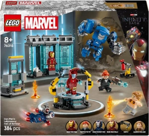 Конструктор LEGO Marvel 76315 Лаборатория Железного человека: Зал брони