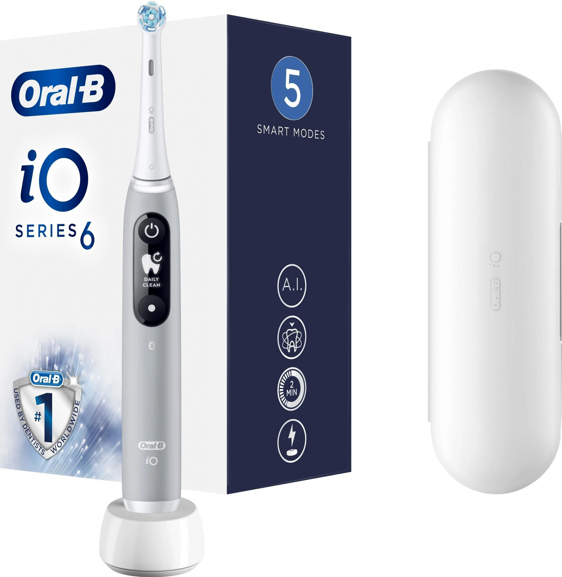 Электрическая зубная щетка Oral-B iO Series 6 Grey Opal
