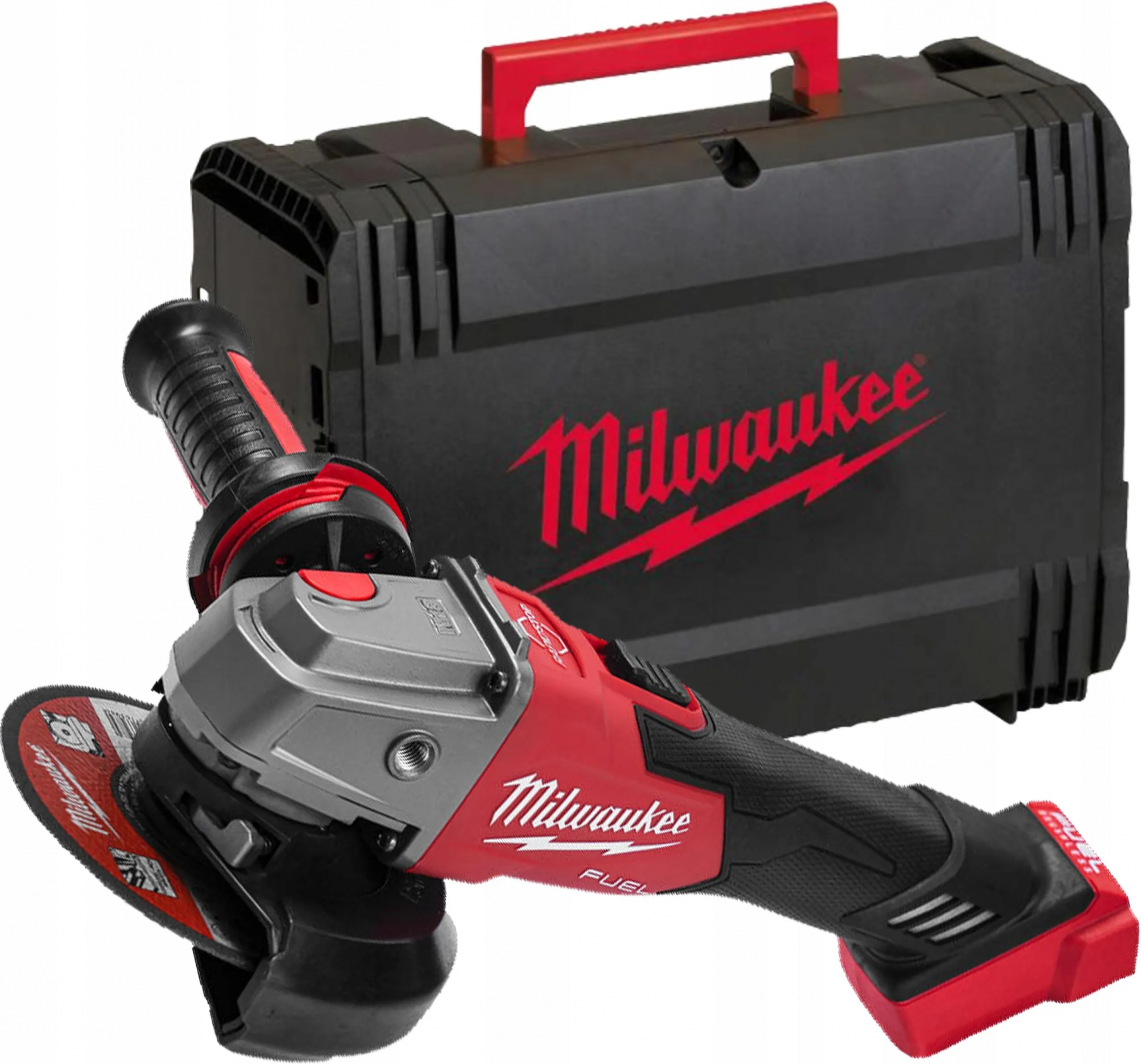 Аккумуляторная угловая шлифовальная машина Milwaukee M18 FSAG125XB-502X 18 В, 2×5,0 А·ч АКБ, ЗУ, кейс