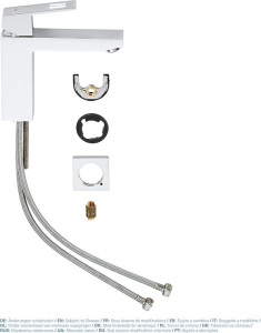 Смеситель для раковины Grohe Eurocube M 23446000, хром