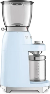 Кофемолка электрическая Smeg CGF11, пастельно-голубой