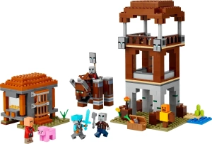 Конструктор LEGO Minecraft Аванпост разбойников и разрушитель 21278