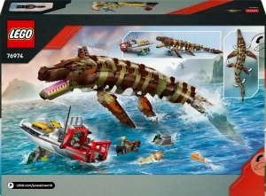 Конструктор LEGO Jurassic World 76974 Миссия на лодке и модель мозазавра