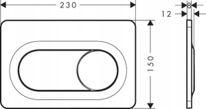 Инсталляционный элемент Hansgrohe iFrame Original S 66002670, черная матовая