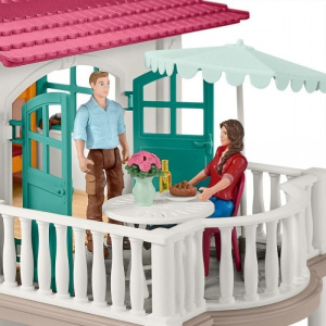 Большой конный двор с жилым домом и конюшней Schleich 42416
