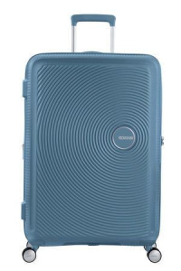 Чемодан American Tourister Soundbox, 77 см, 97 л, Blue