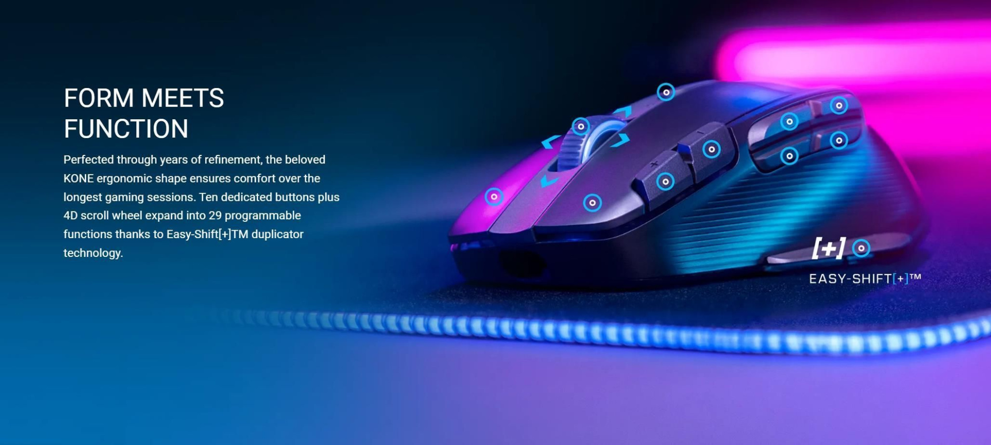 Беспроводная игровая мышь ROCCAT Kone XP Air, белый