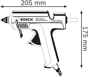 Клеевой пистолет Bosch GKP 200 CE Professional 0601950703