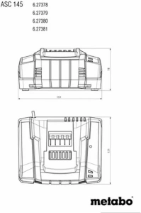 Зарядное устройство Metabo ASC 145 627378000