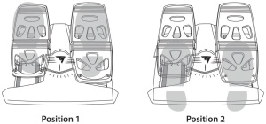 Комплект Thrustmaster TFRP Rudder, черный