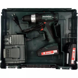 Аккумуляторная ударная дрель-шуруповёрт Metabo SB 18 L Set 602317540 в кейсе metaBOX 145 с 3 аккум. Li-Power 18 V/2.0 Ah и ЗУ SC 30