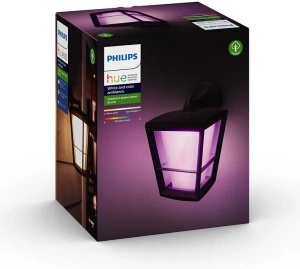 Уличный настенный светильник Philips Hue White & Color Ambiance Econic 1744030P7, черный