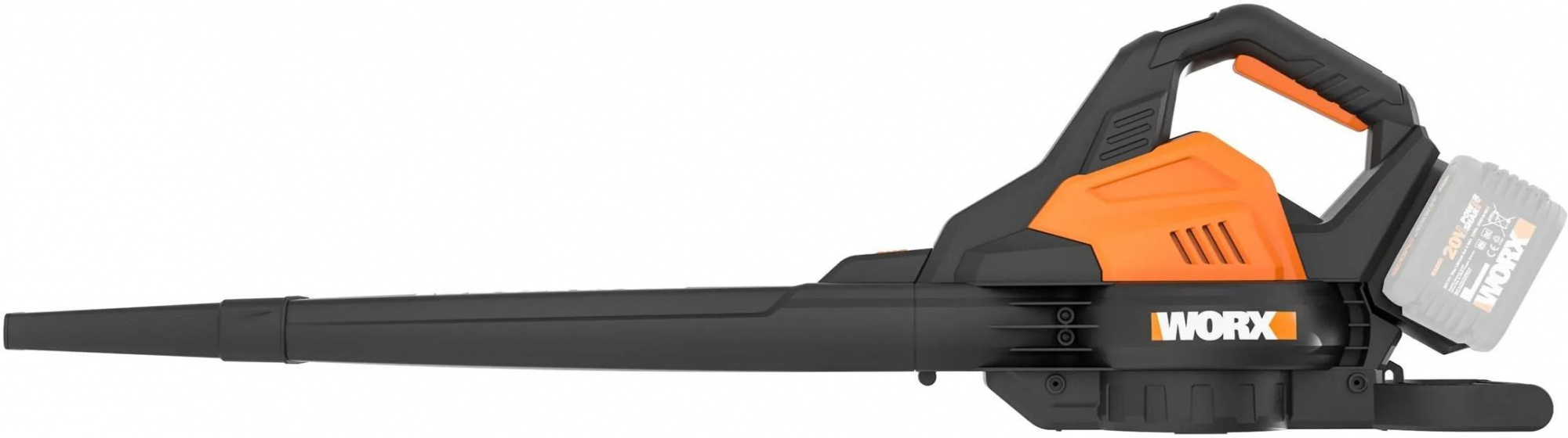 Аккумуляторная воздуходувка и пылесос для листьев Worx WG583E.9