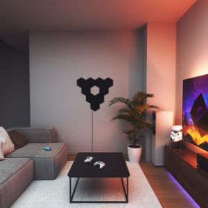 Светодиодная панель Nanoleaf Shapes Hexagons Ultra Black Expansion Pack (3 панели) NL42-0101HX-3PK