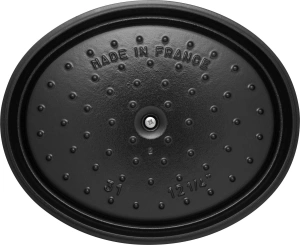 Чугунная овальная кастрюля Staub La Cocotte 3,2 л, белая трюфель 405014220