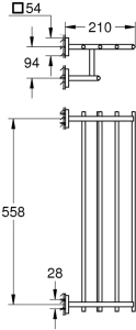 Полка Grohe Start Cube 410992430