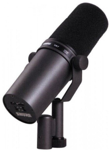 Микрофон проводной Shure SM7B, разъем: XLR 3 pin (M), черный