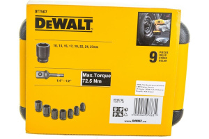 Набор ударных торцевых головок . DeWALT DT7507
