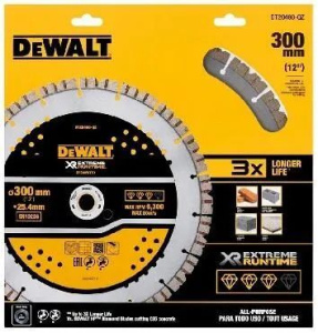 Диск с алмазными сегментами для резки бетона DeWALT EXTREME RUNTIME