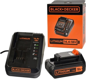 Комплект аккумулятора и зарядного устройства BLACK+DECKER BDC1A15-QW 18В 1,5А·ч