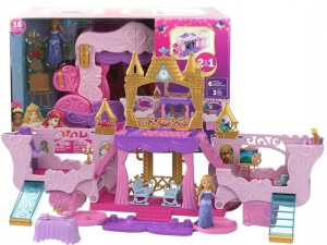 Набор Mattel Disney Princess - Карета-замок 2-в-1, игровой набор с фигурками и аксессуарами - Дисней Принцессы HWX17