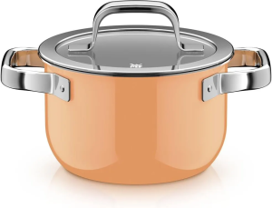 Набор кастрюль (4 предмета) WMF Fusiontec Mineral Pro Papaya Orange 519405290