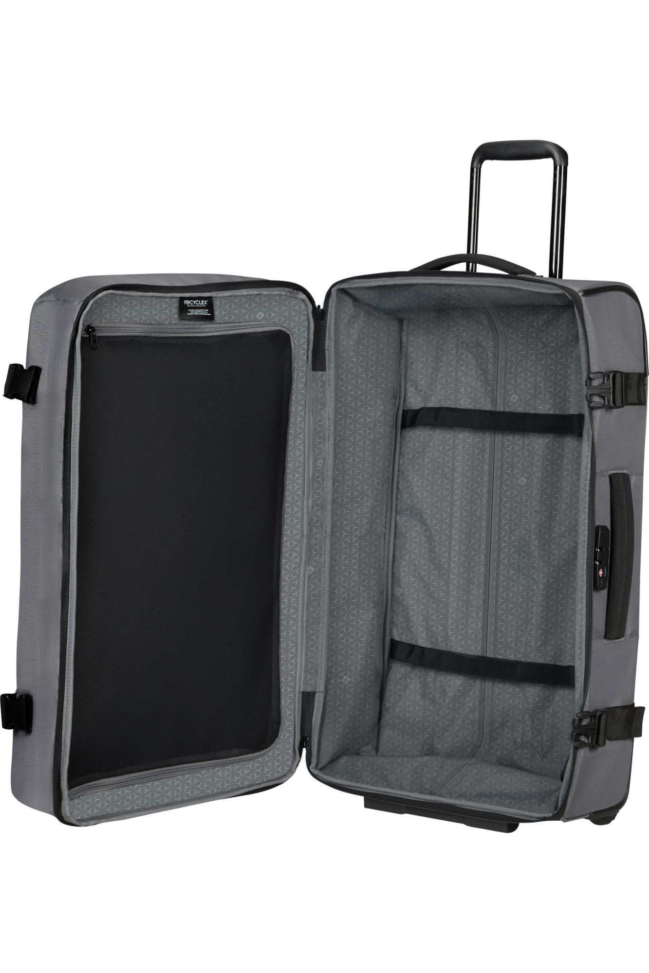 Сумка-тележка Samsonite Roader, 81 л, 41х30х68 см, серый